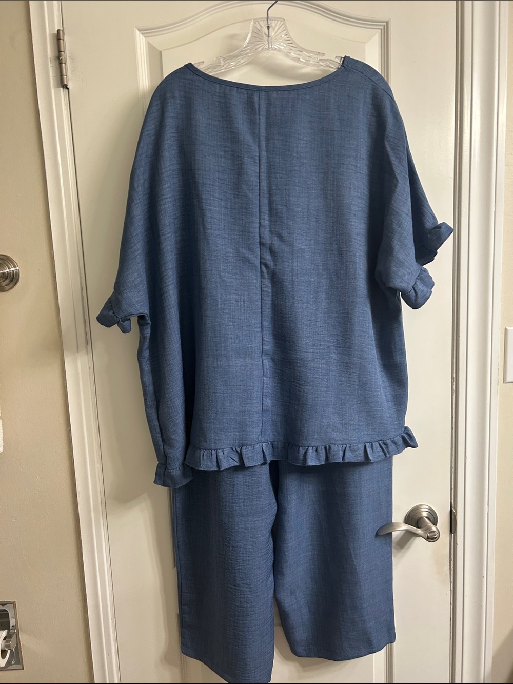 Blue Ruffle-Trim Set - Picture 2 of 2